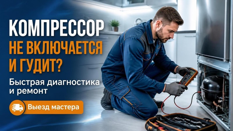 Ремонт компрессора не включается гудит