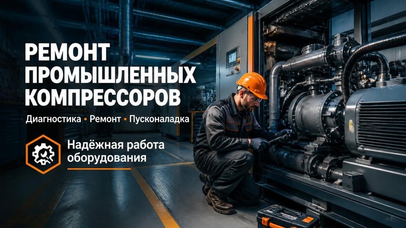 Ремонт промышленных компрессоров