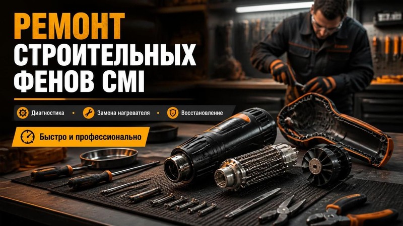 Ремонт строительных фенов CMI