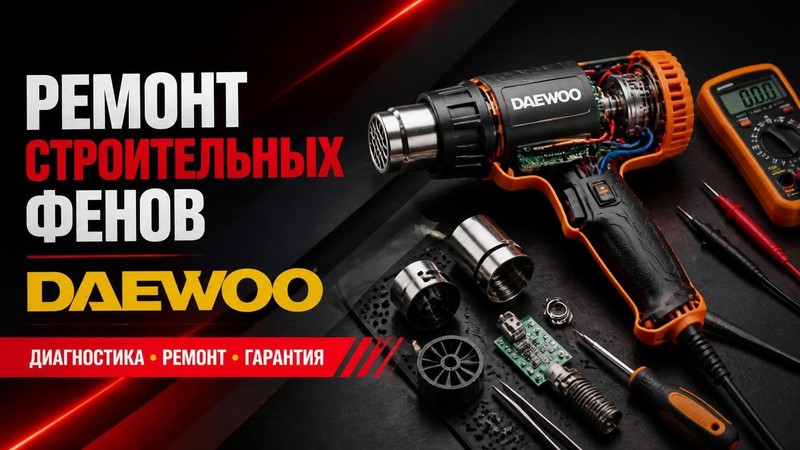 Ремонт строительных фенов DAEWOO
