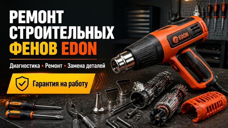 Ремонт строительных фенов EDON