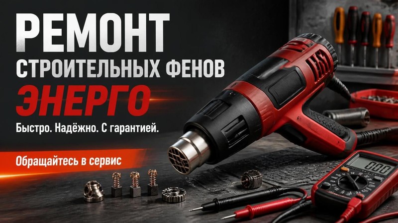 Ремонт строительных фенов ЭНЕРГО