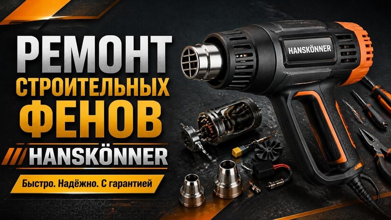 Ремонт строительных фенов HANSKÖNNER