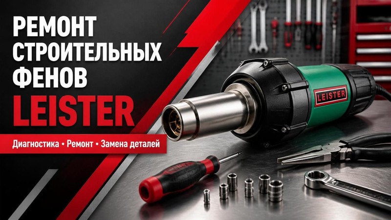 Ремонт строительных фенов LEISTER