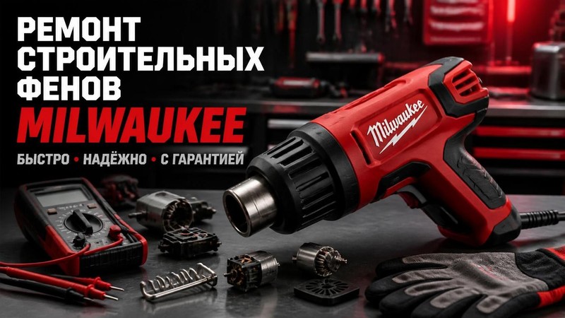 Ремонт строительных фенов Milwaukee