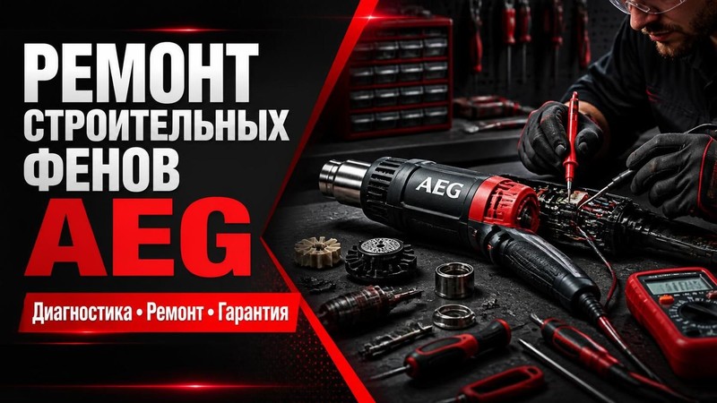 Ремонт строительных фенов AEG