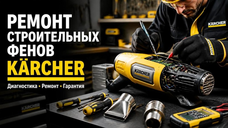 Ремонт строительных фенов Kärcher