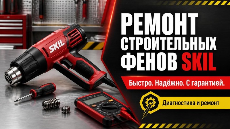 Ремонт строительных фенов Skil