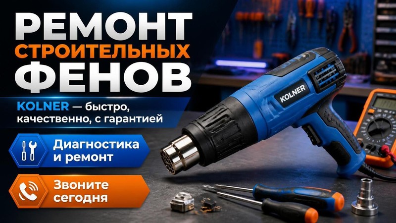 Ремонт строительных фенов Kolner