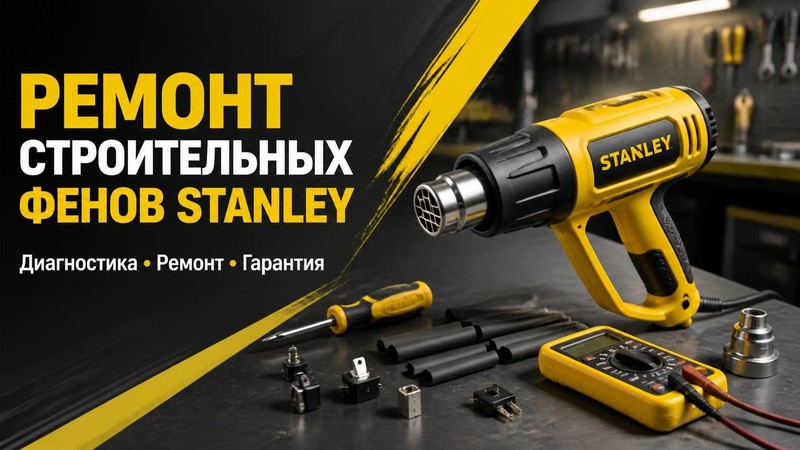 Ремонт строительных фенов Stanley