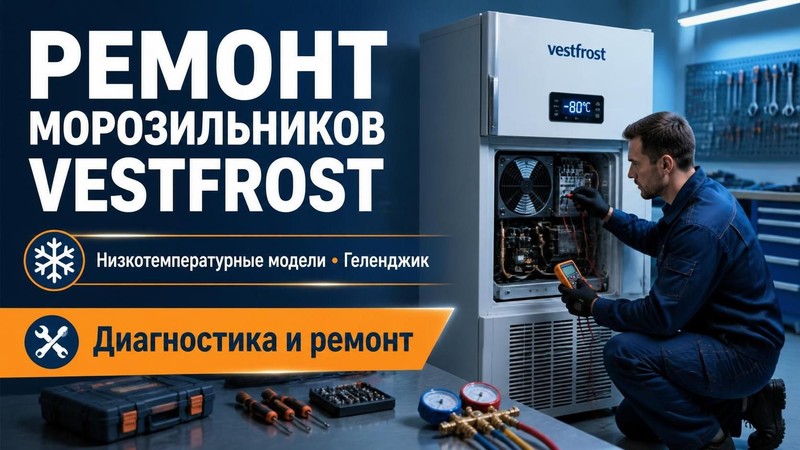 Ремонт низкотемпературных морозильников Vestfrost