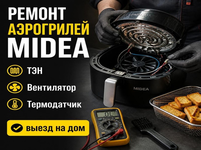 Ремонт аэрогрилей MIDEA