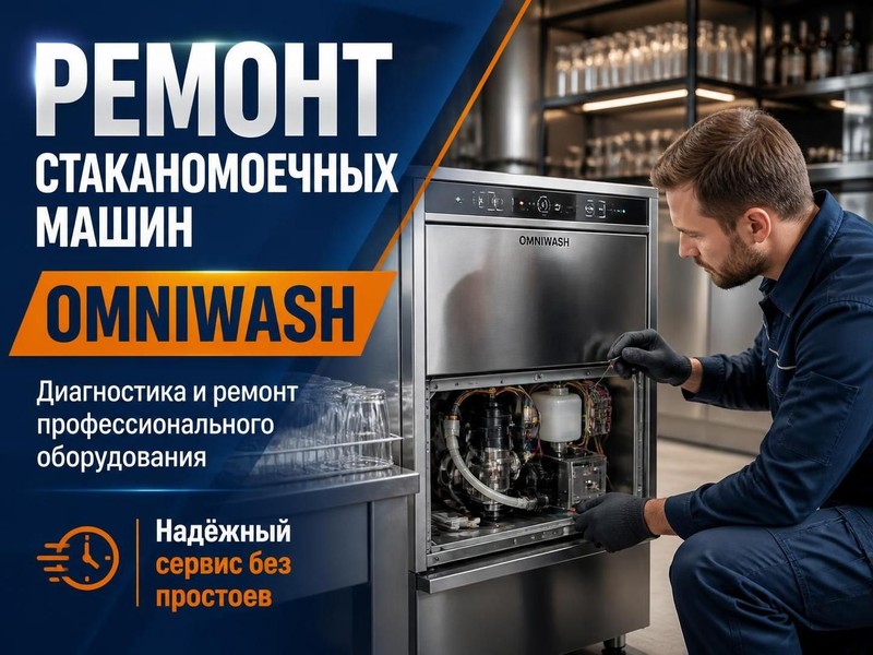 Ремонт стаканомоечных машин Omniwash