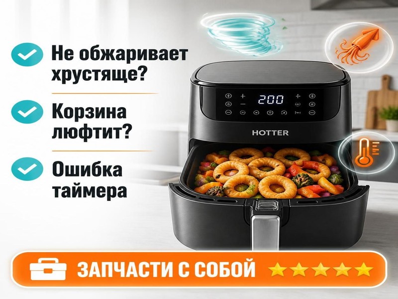 Ремонт аэрофритюрниц HOTTER