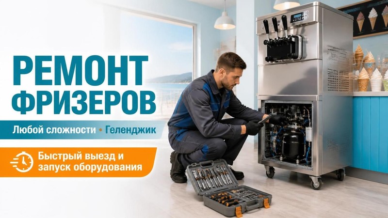 Ремонт фризеров для мороженого любой сложности