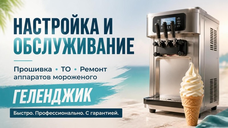 Настройка прошивка ТО и обслуживание аппаратов мороженого
