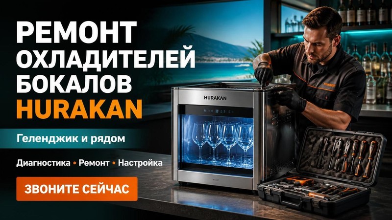 Ремонт охладителей бокалов Hurakan