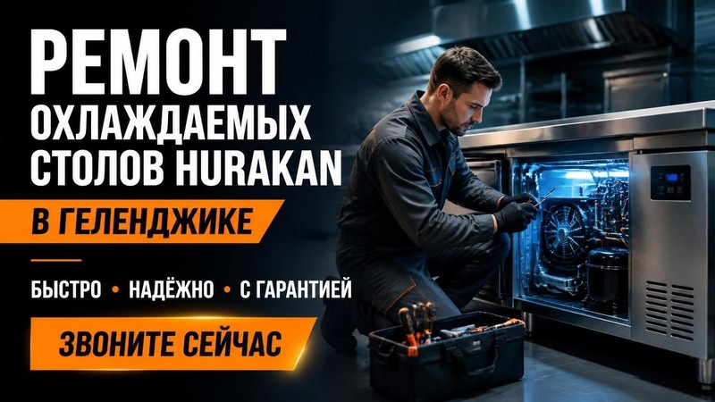 Ремонт охлаждаемых столов Hurakan