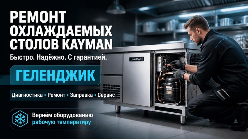 Ремонт охлаждаемых столов Kayman