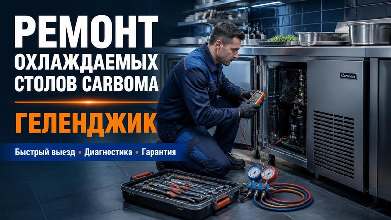 Ремонт охлаждаемых столов Carboma