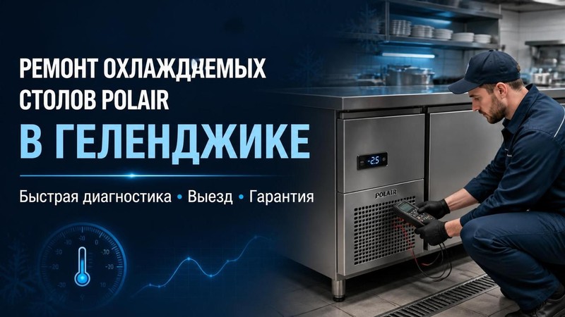 Ремонт охлаждаемых столов Polair