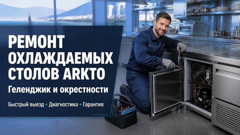 Ремонт охлаждаемых столов Arkto