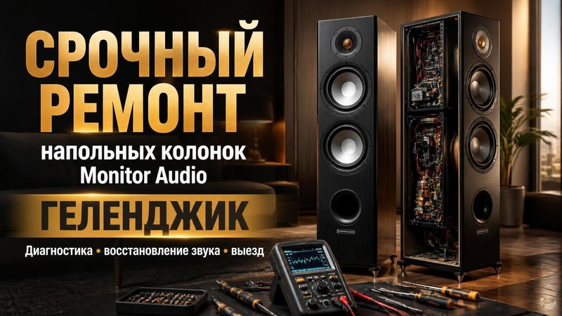 Срочный ремонт напольных колонок Monitor Audio