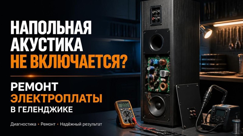 Напольная акустика не включается: ремонт электроплаты