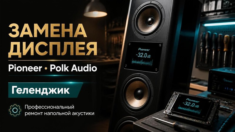 Замена дисплея в напольной акустике Pioneer, Polk Audio