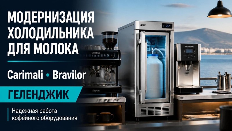 Модернизация холодильника для молока Carimali, Bravilor