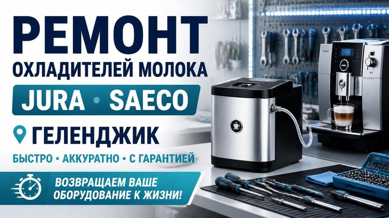 ремонт охладителей молока Jura, Saeco