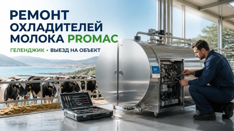 Ремонт охладителей молока Promac