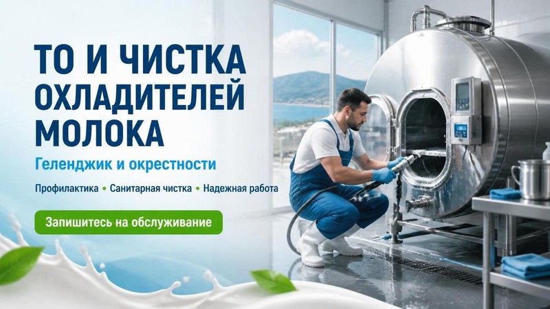 ТО и чистка охладителей молока