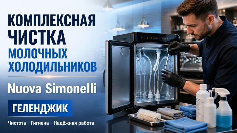 Комплексная чистка молочных холодильников Nuova Simonelli