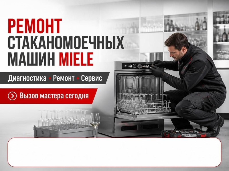Ремонт стаканомоечных машин Miele