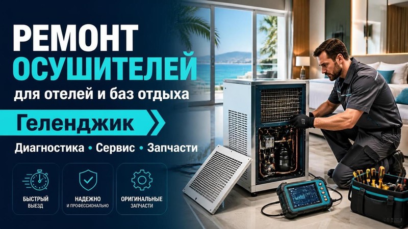 Ремонт осушителей воздуха для отелей и баз отдыха