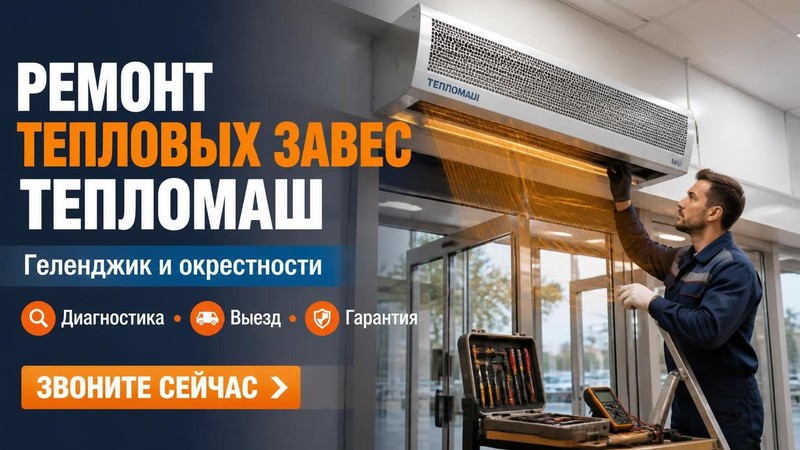 Ремонт тепловых завес ТЕПЛОМАШ