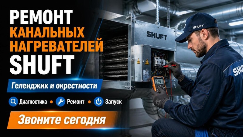 Ремонт электрического канального нагревателя SHUFT