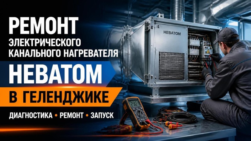 Ремонт электрического канального нагревателя НЕВАТОМ