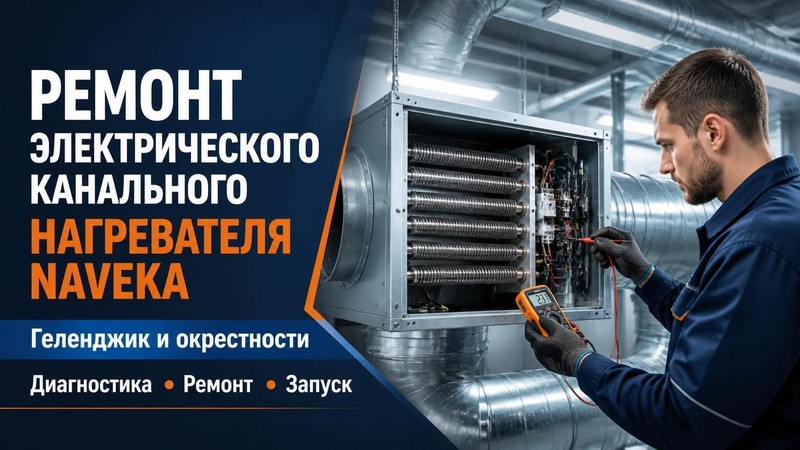 Ремонт электрического канального нагревателя Naveka