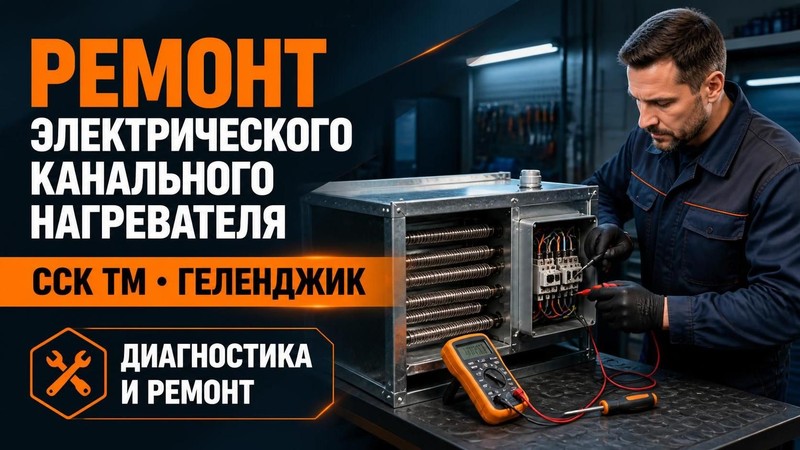 Ремонт электрического канального нагревателя ССК ТМ