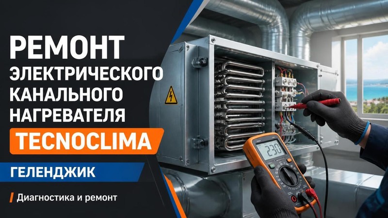 Ремонт электрического канального нагревателя Tecnoclima