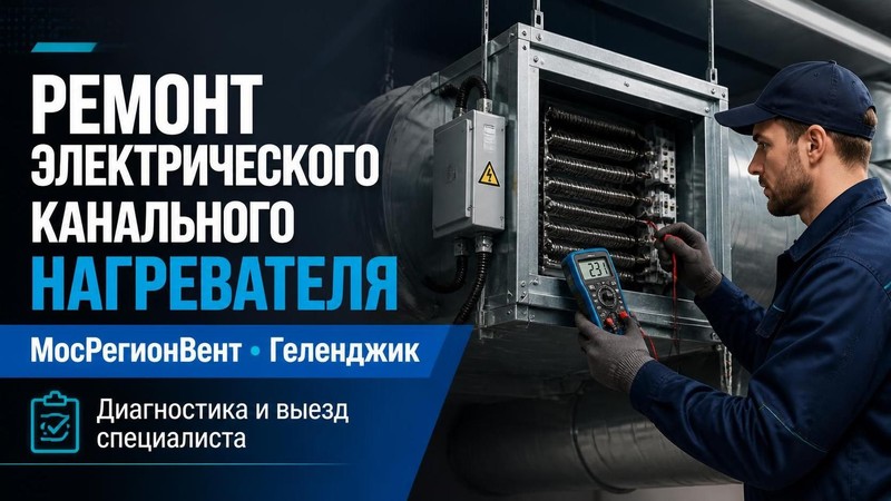 Ремонт электрического канального нагревателя МосРегионВент