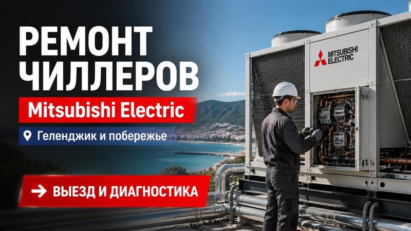 Ремонт чиллеров группа Mitsubishi Electric)