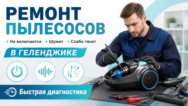 Ремонт пылесосов: не включается, шумит, слабо тянет