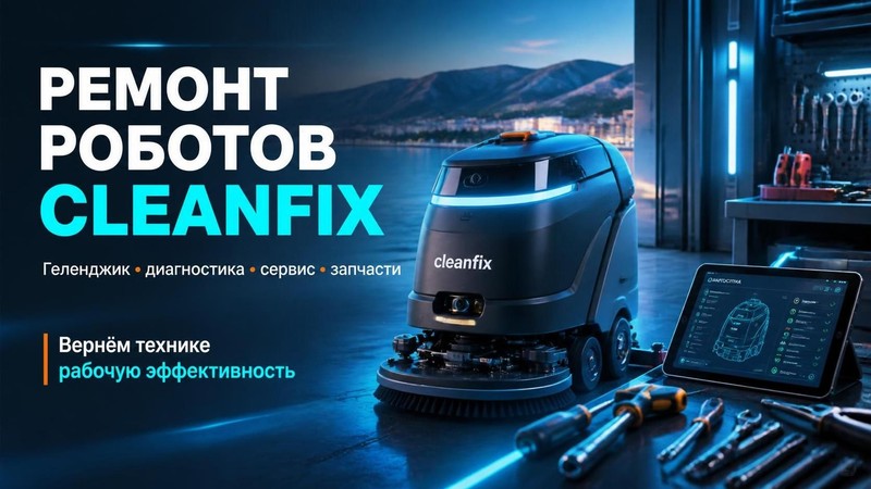 Ремонт коммерческих роботов Cleanfix