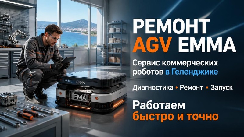 Ремонт коммерческих роботов AGV Emma
