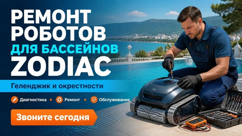 Ремонт роботов для бассейнов Zodiac
