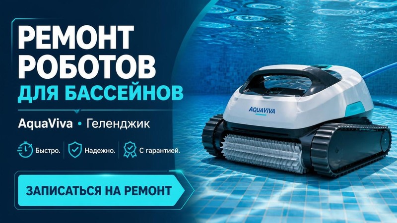 Ремонт роботов для бассейнов AquaViva — Евгений, фото