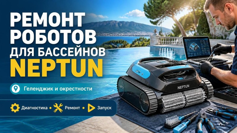 Ремонт роботов для бассейнов Neptun